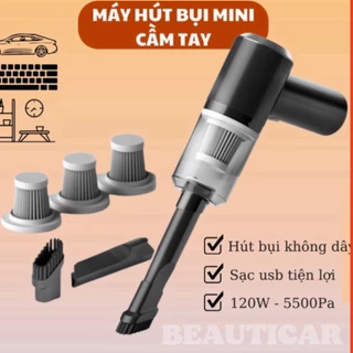 Máy hút bụi xách tay mini hút bụi xe con giường đệm sạc cổng Tiếp sau USB tiện ích thon thả - Máy hút bụi mini cầm tay-H