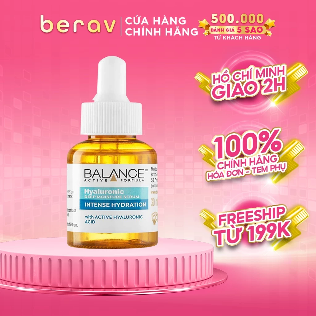 Serum Balance Active Formula /Hyaluronic Cấp Nước Dưỡng Ẩm Deep Moisturizing 30ml