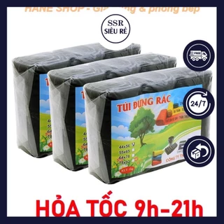 Combo 3 Cuộn Túi Đựng Rác Tự Phân Hủy Size 55cmx65cm Bao Đựng Rác Sinh Học Bảo Vệ Môi Trường