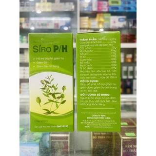 Siro P/H Phúc Hưng - 120ml - hỗ trợ bổ phế, giảm ho, giảm đờm, giảm đau rát họng