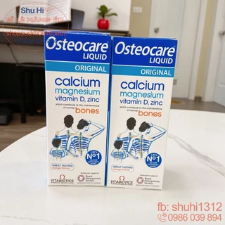 Canxi nước Osteocare original Liquid 200ml Anh, bổ sung canxi và d3 cho bé 3 tuổi, người lớn và bà bầu