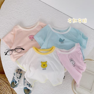 Áo cộc tay cho bé trai, bé gái chất liệu cotton mềm mịn bebukidsstore A1428