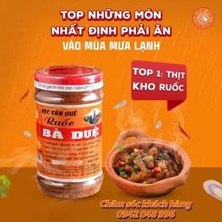 MẮM RUỐC HUẾ ĐẶC BIỆT mắm ruốc BÀ DUỆ Huế 400g/DÌ CẨN Đà Nẵng 500g (1 hũ)