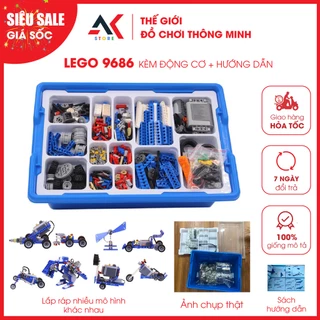 [HOT] Bộ Lắp Ráp Kỹ Sư Cơ Khí 9686 Kèm Động Cơ M Và Hộp Đựng, Technic - Đồ Chơi Lắp Ráp Thông Minh