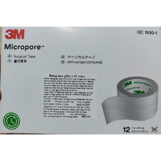Băng keo giấy 3M Micropore 1 cuộn 2,5cm x 9,1m ( giá 1 cuộn)