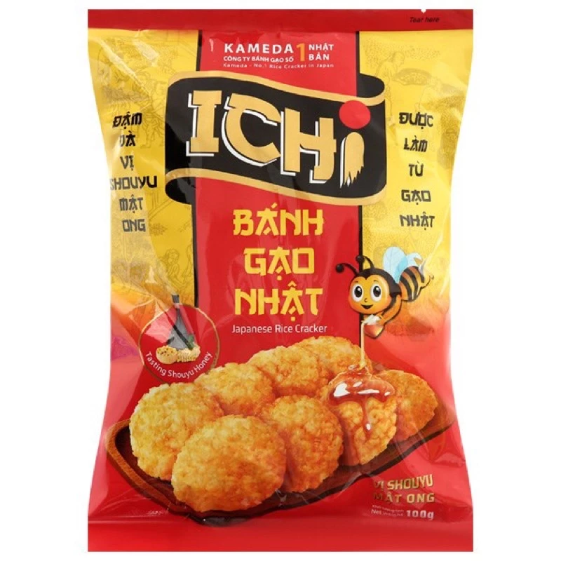 Bánh gạo ICHI mật ong gói 100g