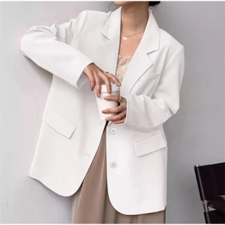 Áo Blazer Vest Nữ 1 Lớp Khoác Ngoài Dài Tay Kiểu Dáng Trẻ Trung( TẶNG KÈM ÁO ÔNG)