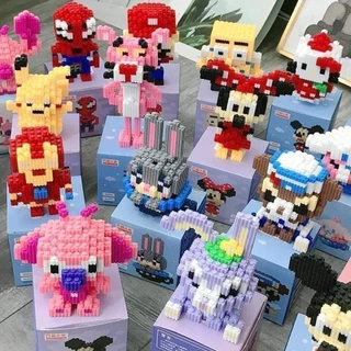 Mô Hình Lắp Ráp Lego 3D, Bộ đồ chơi Lego xếp hình nhân vật Hoạt hình dễ thương cho các Bé