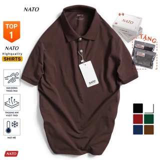 Áo Thun Polo Nam BASIC Vải Cotton Cá Sấu Cao Cấp Basic Đẹp Tay Ngắn Có Cổ Màu Trắng Đen Đỏ Xanh Navy Trơn Họa Tiết NATO