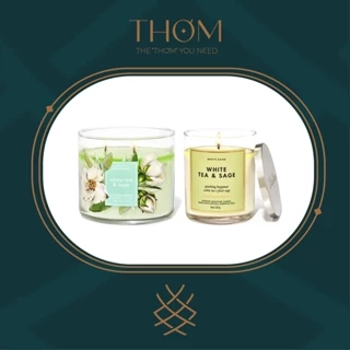 WHITE TEA & SAGE | Nến thơm 3 bấc 411gr 1 bấc 198g Bath and Body Works 3 Wick Scented Candles