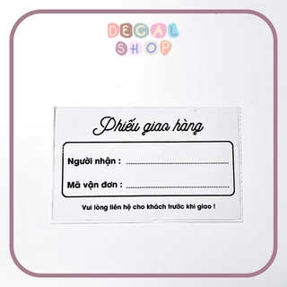 25-100 Tem Phiếu Giao Hàng Có Sẵn Keo Dán - 13*7,6cm