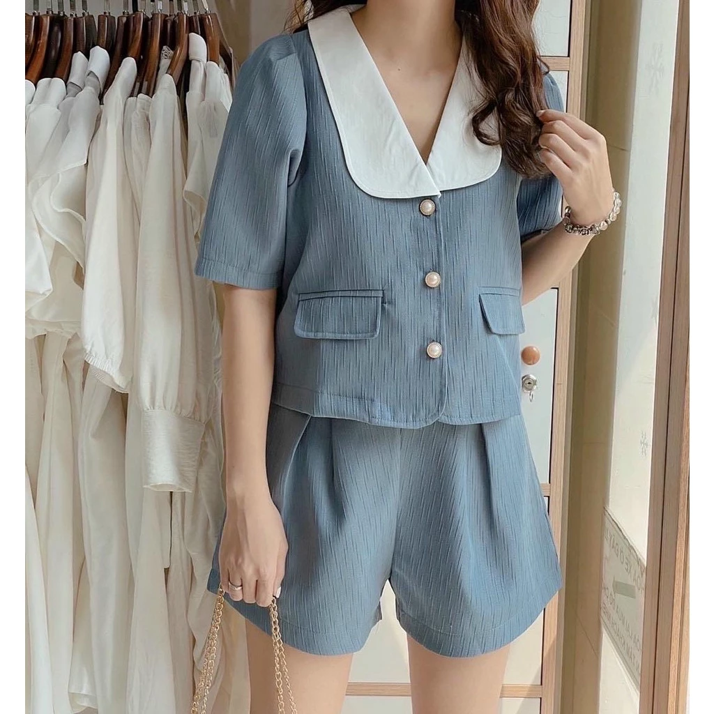 SET TAPTA CỔ SEN TRẮNG ⚡HỎA TỐC⚡SET XINH - MEOINDAHOUSE