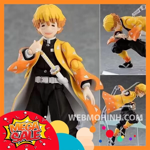 🌟GIÁ HỦY DIỆT🌟 Mô Hình Zenitsu Agatsuma Thanh Guom Diệt Quỷ Figma 522-DX Demon Slayer