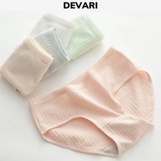 Quần lót nữ cotton gân tăm cao cấp cạp vừa tôn dáng gợi cảm và quyến rũ DEVARI L562