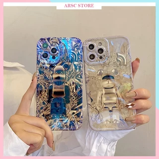 Ốp Lưng Iphone Gấu BearBrick BlueRay Hàng Cao Cấp cho Iphone 7 8 Plus SE X XS XS Max 11 12 13 14 Pro Max