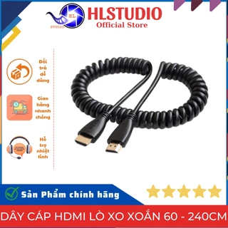 Dây cáp HDMI to HDMI dạng lò xo xoắn 60 - 240cm HL Studio