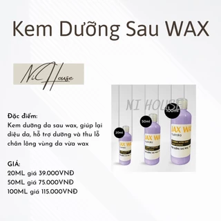 Kem dưỡng sau wax - sỉ wax can tho