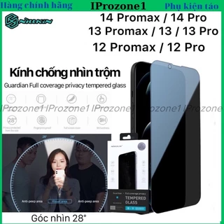 Kính NILLKIN GUARDIAN chống nhìn trộm cho Smart iPhone 15 Pro Max , 15 Pro , 14 Pro Max , 14 Pro , 13 Promax ,12 Promax