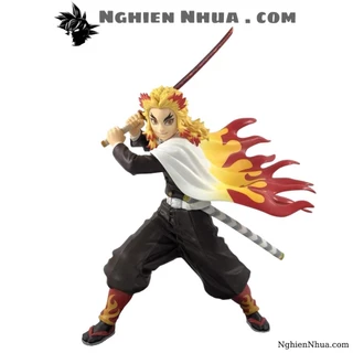 Mô hình đồ chơi - Viêm Trụ Rengoku Kyoujurou chiến đấu Cao 20cm - Kimetsu No Yaiba - - Có Hộp Đẹp