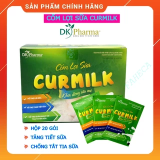 (HỏaTốc1h) Cốm lợi sữa CURMILK tăng tiết sữa, chống tắt tia sữa cho mẹ sau sinh - Hộp 20 túi x 5g - Chính hãng DK Pharma