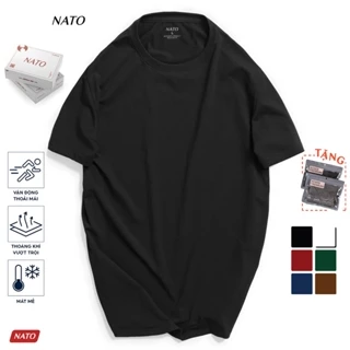 Áo Thun Cổ Tròn Nam COTON Vải Cotton Cao Cấp Đẹp Phông Tay Ngắn Màu Trắng Đen Đỏ Xanh Navy Trơn Họa Tiết NATO