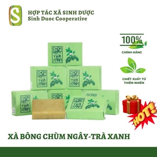 Xà Bông Chùm Ngây - Trà Xanh 100g HTX Sinh Dươc, Xà Phòng Sinh Dược - SD29