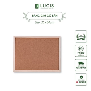 Bảng ghim gỗ bần, ghim tài liệu Lucis Decor