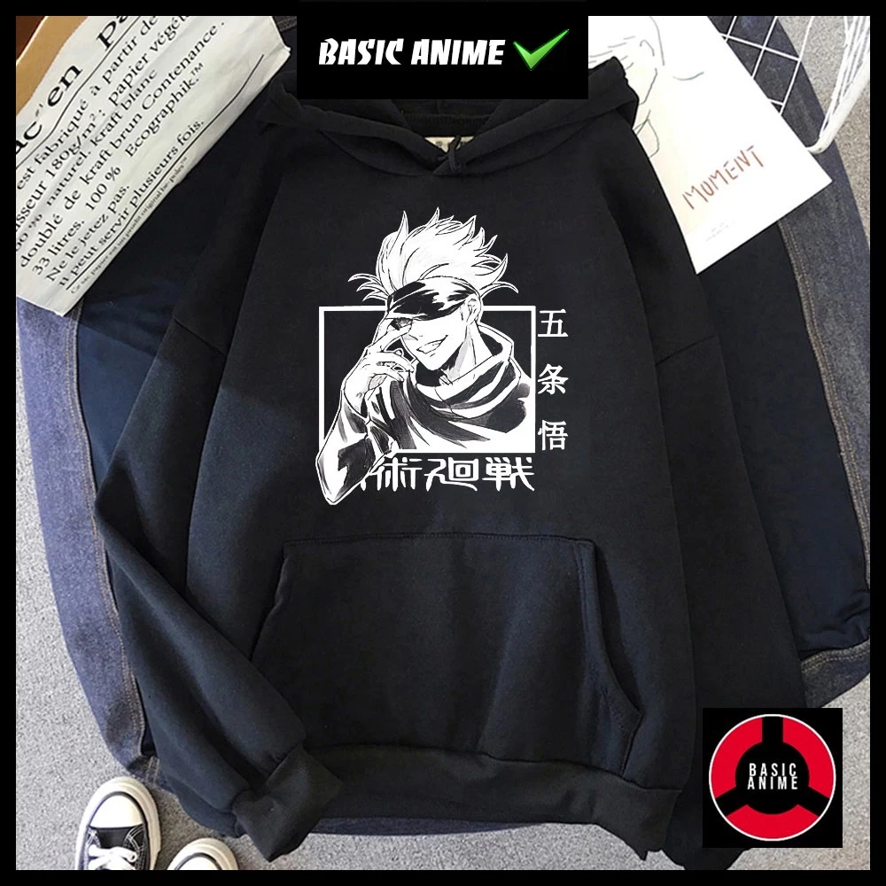 Top 4 Áo Hoodie in hình Jujutsu Kaisen Satoru Anime cực chất - áo chất 💖