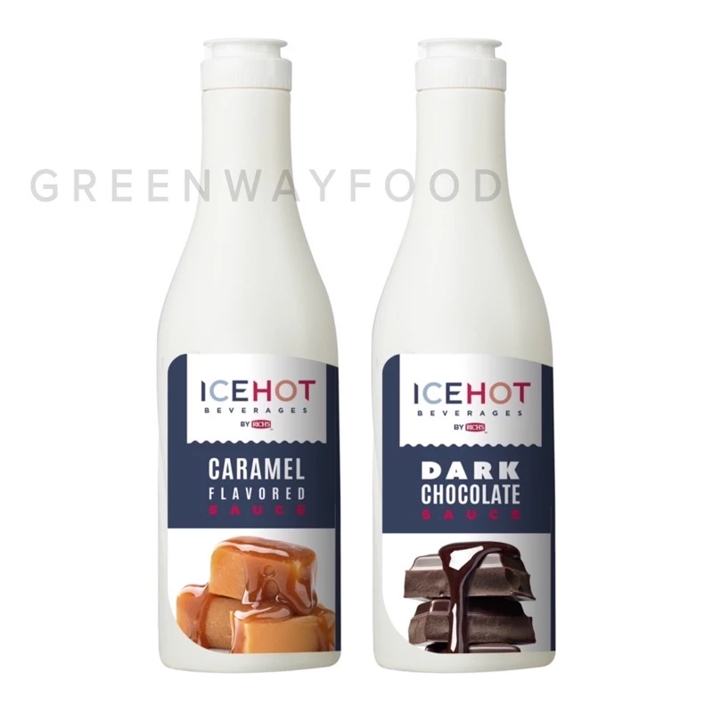 Sốt ICEHOT các vị Caramel, Chocolate chai 1kg