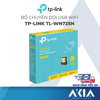 Bộ chuyển đổi wifi bằng USB TP-Link TL-WN725N chuẩn N tốc độ 150Mbps, hỗ trợ Windows/ Mac/ Linux - Chính hãng