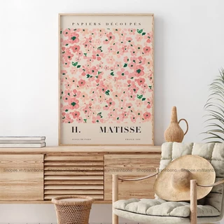 Tranh MATISSE trừu tượng treo tường - Tranh canvas decor trang trí phòng khách phòng ngủ, tặng đinh 3 chân