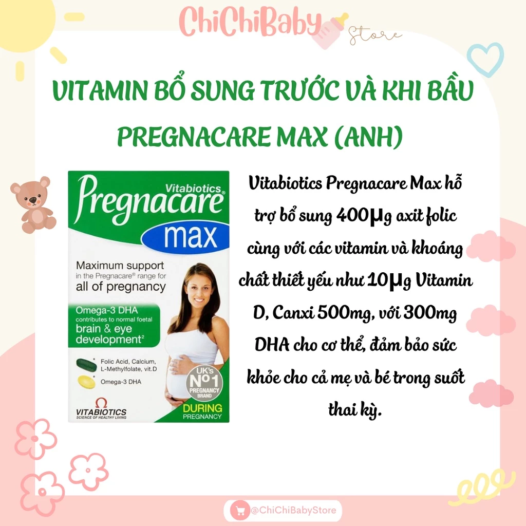 Vitamin bầu Pregnacare Max