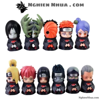 Mô Hình Naruto Bộ Akatsuki chibi hàng siêu cấp cao 8cm - Figure Naruto - Có Box màu