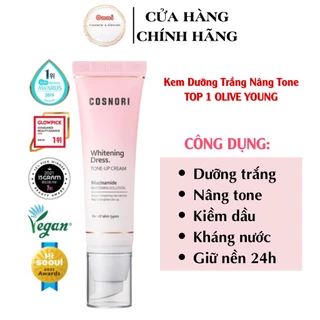 Kem dưỡng trắng da nâng tone Cosnori Whitening Dress Tone-up Cream 50ml