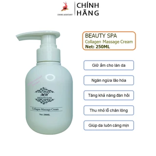 Kem massage mặt MH Beauty Spa 250ml_Giảm lão hóa da, giữ ẩm, căng mịn_CHÍNH HÃNG