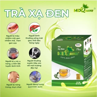 Trà xạ đen MD Queens, mát gan thải độc, hạ mỡ máu, men gan, thơm ngon dễ uống, 7 thành phần tự nhiên