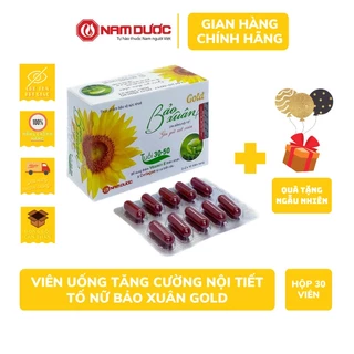 Viên uống nội tiết tố nữ BẢO XUÂN GOLD dành cho phụ nữ tuổi 30 - 50 làm đẹp chống lão hóa - Hộp 30 viên