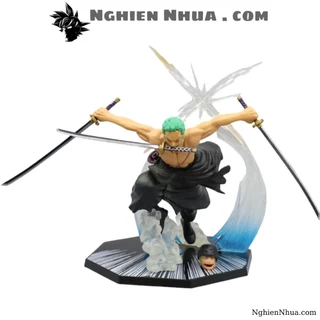 Mô hình One Piece Zoro F.zero hàng thường đế không có chữ + phụ kiện 2 đầu 3 kiếm - Bọc Túi OPP..., figure one piece