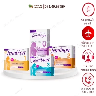 Vitamin bầu FEMIBION số 0,1,2,3 số 1 Châu Âu chính hãng