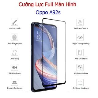 (F14) Miếng Dán Cường Lực Oppo A92s Full Màn Hình