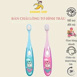 Bàn chải đánh răng cho bé lông tơ mềm mịn có nắp đậy từ 1- 6 tuổi