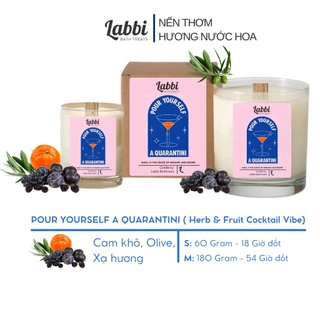 Nến thơm hương Cam, Olive, Xạ Hương (2 size lựa chọn) Labbi Scented Candle