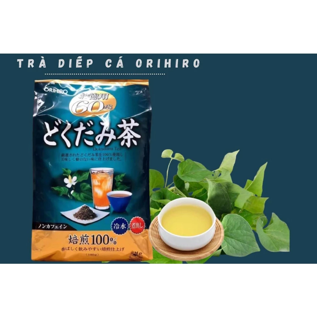 Trà Diếp Cá Orihiro Túi 180g Túi Lọc Nội Địa Nhật (Date 10/2028)