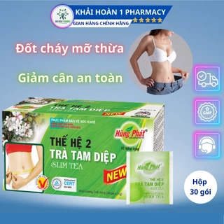 Trà TAM DIỆP thế hệ 2 giảm cân an toàn giúp cơ thể nhẹ nhàng, thoải mái - Hộp 30 gói