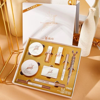 Bộ trang điểm set makeup đầy đủ 9 món Hươu vàng Yanzy nội địa trung có kèm túi đựng - quà tặng shopp