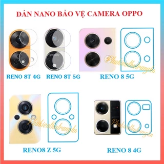 Dán bảo vệ camera Oppo Reno 8T 4G - 5G Reno 8 4G Reno 8 5G Reno 8 Z 5G nano siêu bền trong suốt chống trầy xước bụi bẩn