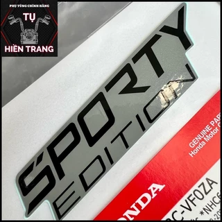 TEM CHỮ SPORTY EDITION MÀU BẠC NỀN ĐEN/ĐEN NỀN XÁM ZIN VISION THỂ THAO 2023 CHÍNH HÃNG HONDA