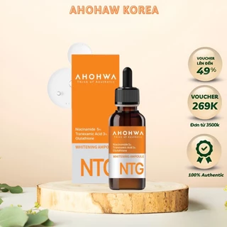 Tinh chất ampoule NTG ,dưỡng trắng, mờ thâm nám whitening cai thiện làn da sạm nám, tăng sắc tố da 30ml