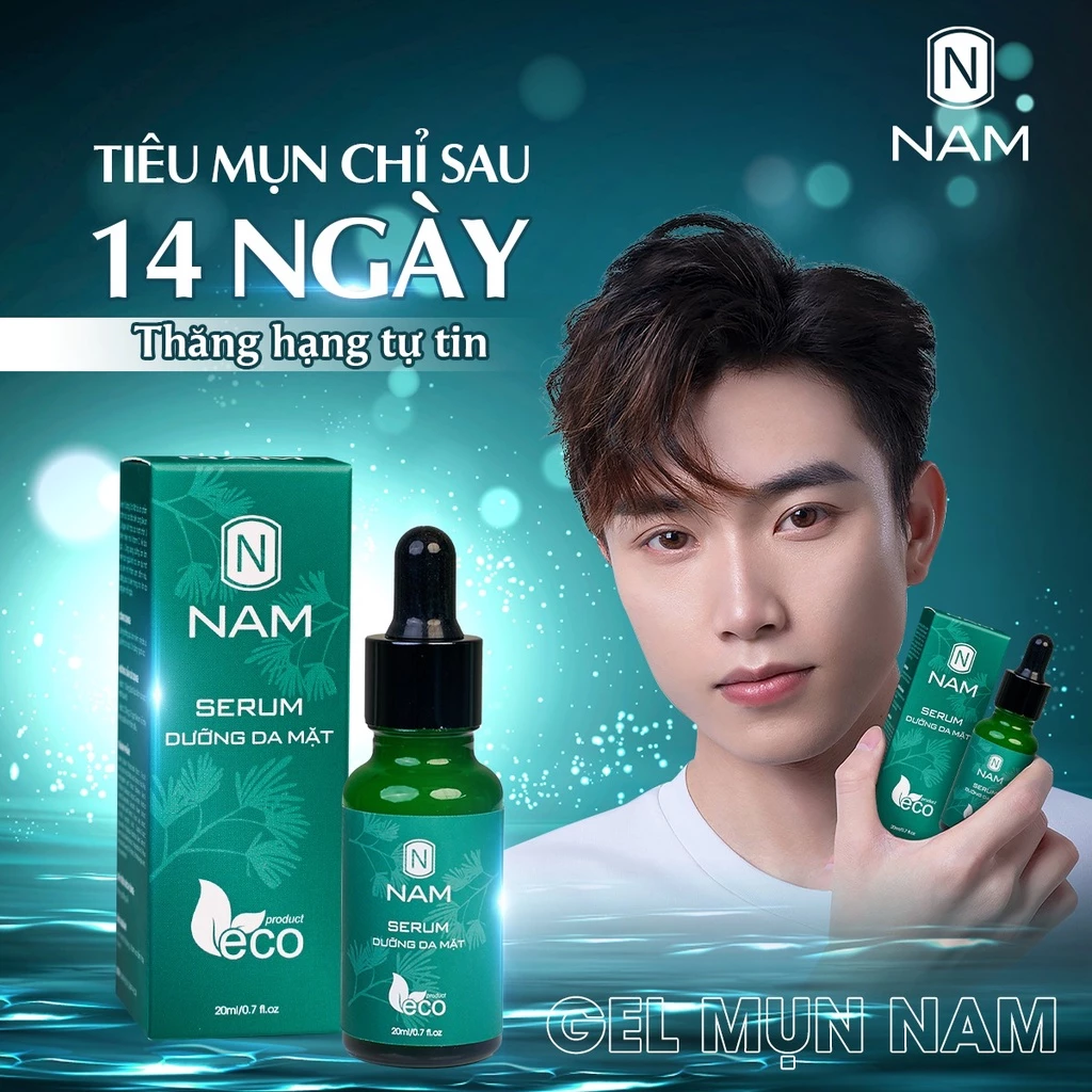 Seurm dành cho nam giới Eco Thiên Nhiên Việt xóa mụn thâm dưỡng da trắng mịn se khit lỗ chân lông 20ml