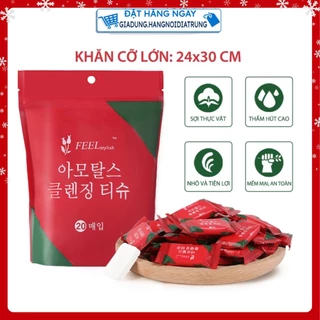 Khăn Giấy Nén Hàn Quốc Cao Cấp MIFAN Khăn 24x30cm - Loại Dày 2 Lớp - Mang Đi Du Lịch, Công Tác Tiện Lợi